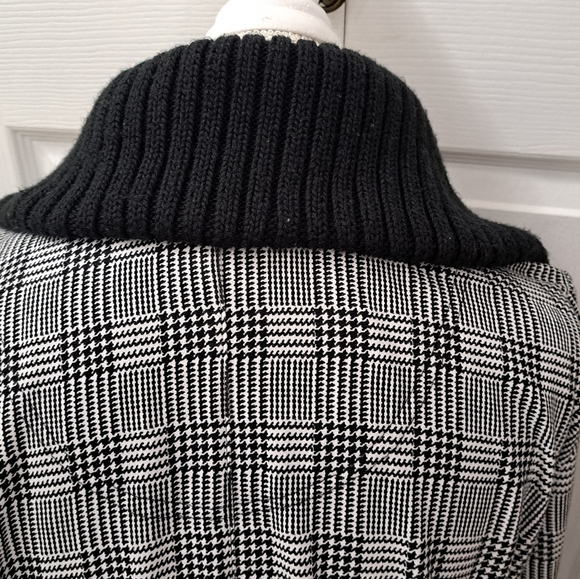 Self Esteem Black & White Plaid  Coat   Size 1X - Picture 10 of 12